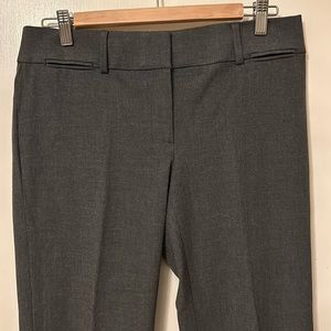 EUC Loft Marisa Fit trousers charcoal gray Linen Blend Trousers size 4
